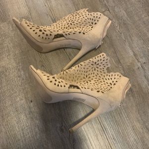 Aldo Women Suede Open toe Ankle Booties